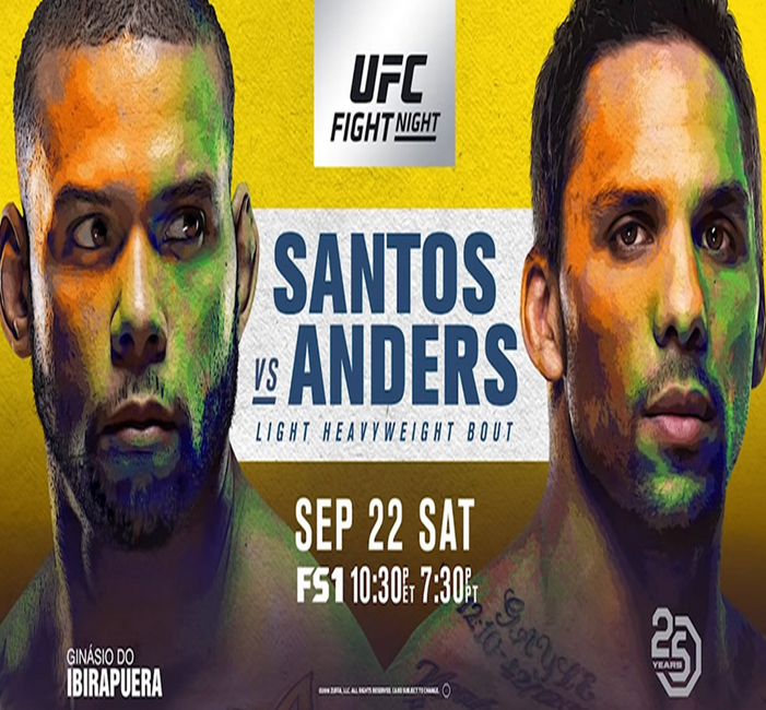 Watch UFC Fight Night 137 – Santos vs Anders