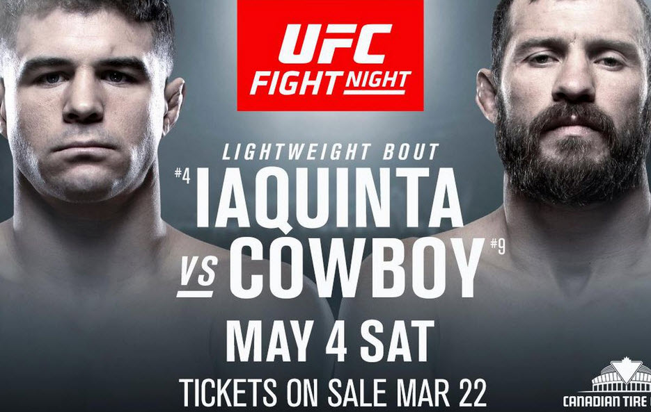 UFC Fight Night 151 Replay – Iaquinta vs. Cowboy