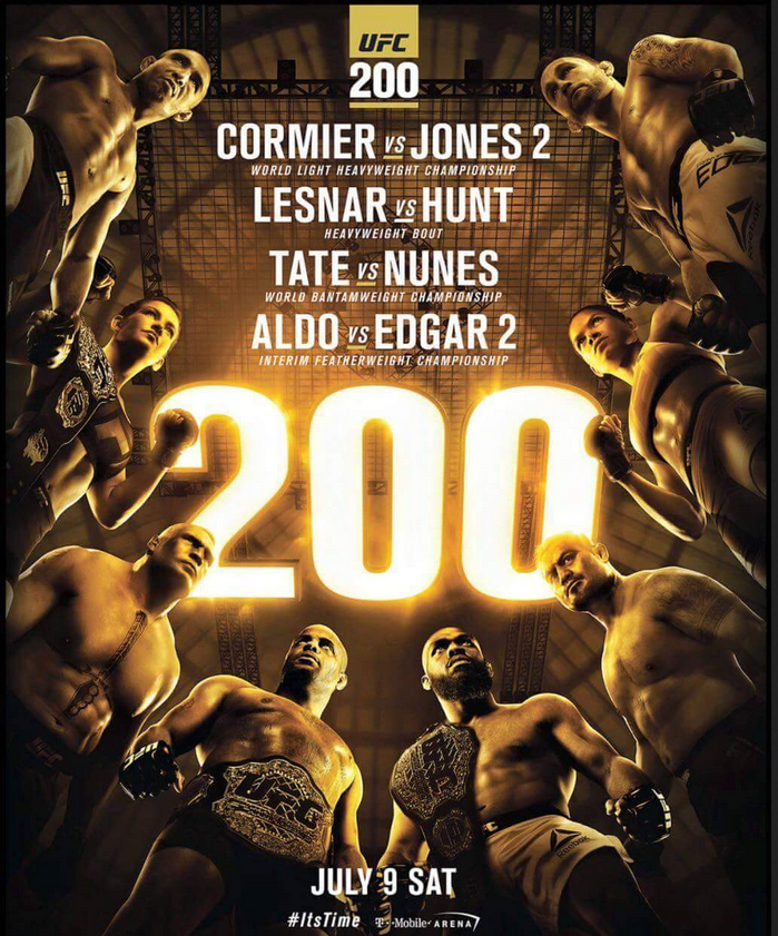 UFC 200 Results – Tate vs Nunes Full Fight